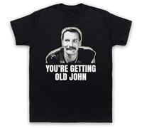 YUWANG You're Getting Old John Commando T-Shirt Mens Black L