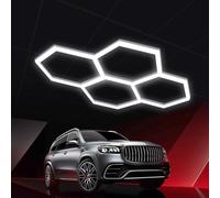 YuWangg Hexagon LED,garage lighting,hexagons led lamp,led honeycomb ceiling light,hexagonal garage lights,1 to 8 holes are optional, suitable for garages, car wash lighting and shopping malls