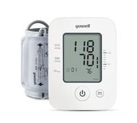 yuwell Upper Arm Blood Pressure Monitor | Medical Grade, Blood Pressure Machine for Home Use | Wide Range BP Cuff, Large Display, 90 Readings, Dual Power Options
