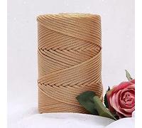 YUWEN 200m/roll 3mm Hollow Knitted Crochet Yarns For DIY Handbag Purse Basket Chunky Trapillo Nylon Cord Polyester Thread Round Rope