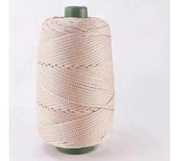 YUWEN 200m/roll 3mm Hollow Knitted Wool Blend Cotton YARN for DIY Handbag, Purse, Basket, Chunky Trapillo Nylon Polyester Thread Round Rope