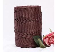 YUWEN Hollow Knitted Crochet Yarns, 200m/roll, 3mm, Wool Blend, Cotton, Nylon, Polyester, For DIY Handbag Purse Basket Chunky Trapillo