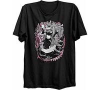 yuwen Men's Hazbin Hotel-Vivziepop Merch Loona Lying Bones T-Shirt Black L