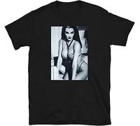 yuwen Men's Lilly Munster The Munsters Gothic T-Shirt Black 3XL