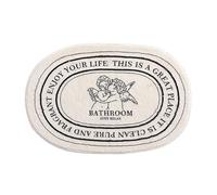 YUWEN Retro Bathroom Carpet Super Absorbent Bath Mat Plush Bedroom Kitchen Entrance Doormat Non-slip Shower Bathtub Side Floor Rugs