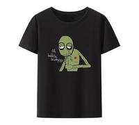 yuwoyuyutur Funny Salad Fingers Spoons Modal Print T Shirt Cute Trending Creative Casual Camisetas Men Short-Sleev Breathable Tops Black M