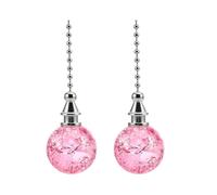 yuwqqoajv 2pcs Pink Alloy Ceiling Fan Chain for Tarot Card Fan Light Glass Bathroom Light Pull Cord Chain Ceiling Light Pull Chain, A