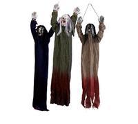 yuwqqoajv 3pcs/set Spooky Halloween Decor Haunted House Flying Ghosts Skeletons For Outdoor Yard Tree Porch Garden Party