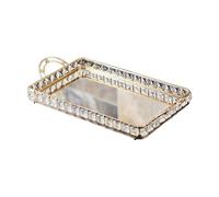 yuwqqoajv Beautiful Mirror Tray Makeup Tray Jewelry with Elegant Finish for Bathroom Or Bedroom Vanity Ensuring Durability and Longevity. Not Only Functional, 40x21x7cm