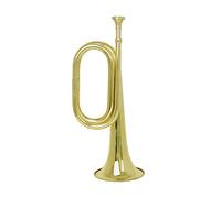 yuwqqoajv Brass Cavalry Trumpet Copper Early Learning Toy Music Instrument Kids Intellectual Vocal Toys Horn for Children Adults, Gold