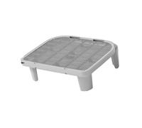 yuwqqoajv Cat Litter Mat Trapping Mat Washable Footrest Supplies Scat Sifting Pellets Catcher Unique Oblique Mouth Allows Quick Sand Disposal Floor Essentials, Gray, 50x40.5x15cm