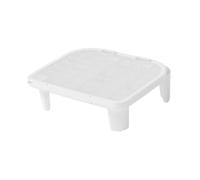 yuwqqoajv Cat Litter Mat Trapping Mat Washable Footrest Supplies Scat Sifting Pellets Catcher Unique Oblique Mouth Allows Quick Sand Disposal Floor Essentials, White, 50x40.5x15cm