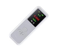 yuwqqoajv Clear Reading Nuclear Radiation Detector Sound And Light Alarm Radiation ABS Raditation Test Wide Applications, White