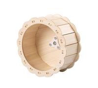 yuwqqoajv Comfortable Silent Wheel Premium Provides Small Animals Unique Space Running Activity And Fun Which Is Sturdy Hamster Exercise Wheel Quiet Gerbils, Wood, 13cm