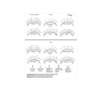 yuwqqoajv Comprehensive Eyelash Mapping Guide Book Essential For Training New Lash Technicians With Clear Layouts Eyelash Extension Beginner Training Exercise
