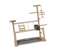 yuwqqoajv Deluxe Wooden Bird Play Stand Multifunctional Playground For Parrots And Small Birds With Multiple Perching Options Play Stand Perch Gym For Small