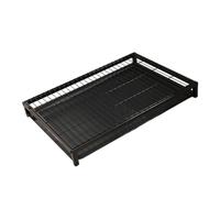 yuwqqoajv Dog Potty Tray Indoor Outdoor Safe Durable Puppy Pee Pad Holder Easy To Clean Lightweight Potty Pan For Dogs Reusable Dog Litter Boxes Corner Anti, black, M