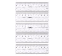 yuwqqoajv Double Scale Marks Portable Nail Ruler Soft Transparent Measuring Tool Nail Artists And Designers At Home Flexible Folding Art Ruler Clear Printing