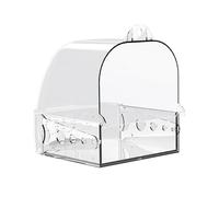 yuwqqoajv Easy-Set-Up Bird Bath Box For Small Birds With Practical Drawer For Cleaning Experiences Small Brids Parakeet Canary Budgerigar Lovebirds Cockatiels