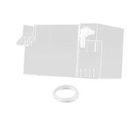 yuwqqoajv Efficient Small Fish Tank Filter Hang On Aquarium Filter Technology Provides Maintenance Easy Usage Easy Access To Change Pads And Effortless, Clear, 18x10.5x10cm
