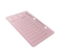 yuwqqoajv False Lash Tray Long-lasting Lash Extension Supplies for Stunning Eyes Glue Pallet, Pink, 14 x 9cm