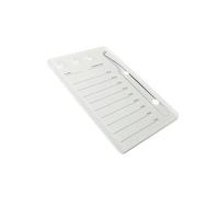 yuwqqoajv False Lash Tray Long-lasting Lash Extension Supplies for Stunning Eyes Glue Pallet, White, 14 x 9cm