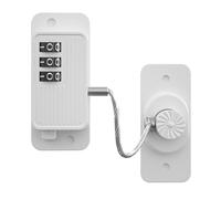 yuwqqoajv Fridge Lock Heavy Duty Combination Refrigerator Lock for Cabinets Child Locks for Cabinets and Drawers ABS Cabinet Locks, B