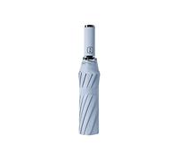 yuwqqoajv Fully Automatic Folding Umbrella Reflective Stripe Parasol Umbrellas Waterproof Sunproof Sunshade Sun Rain Day, No LED/Sky Blue