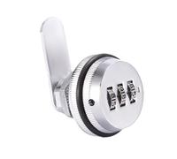 yuwqqoajv JZK Combination Lock Metal Security Cam Lock for Garden Gate Locker Alloy 3 Digit Combination Cam Lock Triangle Cam Lock, 19X20mm Silver
