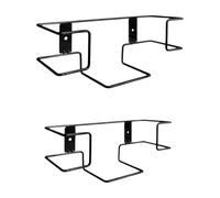 yuwqqoajv Metal Disposable Glove Dispenser Organizer Instantly Provides Easy Access to Tissues and Gloves Solution for Cleaning Or Lab Work Metal Glove Rack for