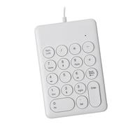 yuwqqoajv Mini Wired Keyboard With Numeric Keypad 18Keys Keyboard Accessories Accounting And Laptop Users Stylish Round Characters Are And Not Easy To Wear Out, 269key White, 13.6x9.2cm