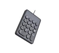 yuwqqoajv Mini Wired Keyboard With Numeric Keypad 18Keys Keyboard Accessories Accounting And Laptop Users Stylish Round Characters Are And Not Easy To Wear Out, 269key Black, 13.6x9.2cm