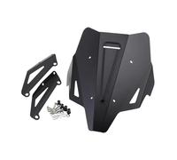 yuwqqoajv Motorcycle Windshield Wind Deflector Easy Installation Cover Upper Front Adjustable Side Windshield Reduces Buffeting And Noise Motorbike Aluminum