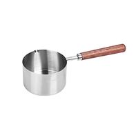 yuwqqoajv Oil Pots Warmer Stainless Steel Flat Bottom Saucepan Thickened Soup Boiled Eggs Multi-purpose Stovetop Boiling, 250ml