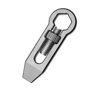 yuwqqoajv Portable Multi-Functional Pry Bar Tool Mini Key Chain Titanium Alloy Multi-Functional Activity Wrench Necklace Pendant