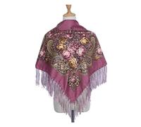 yuwqqoajv Retro Printed Scarf Winter Wrap Ethnic and Wear-Resistant No Loose Thread Tassel Scarf Daily Wear Non-Shedding Women, Skin Powder