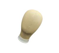 yuwqqoajv Stylish Canvas Block Head Manequin for Wig Making Hat Styling and Display Manikin Training, Khaki, 54cm