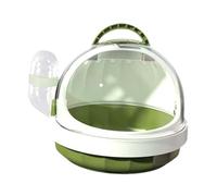 yuwqqoajv Transparent Hamster Travel Carrier Cage Equipped With Water Bottle Accessory For Active Pets On Go Allowing To Enjoy Outdoor Activities Anytime And, green, 18.6x18.6x16cm