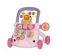 yuwqqoajv Walking Sit Stand Activity Center Promoting Coordination Growth and Engaging Learning Experiences for Curious Toddlers Push Along Walking Sit and, Pink, 41x33x39cm
