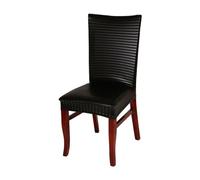 yuwqqoajv Waterproof And Oil Proof Chair Covers Fashionable Practical Easy To Clean PU Dining Chair Cover PU Chair Protector, black