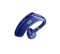 yuwqqoajv Wireless Headphone Bluetooth Headset Single Ear Earphone Earpiece 68h Talking Time IPX7 Waterproof Intelligent Support Wireless Headphone Single Ear, Blue, 72x60x21mm