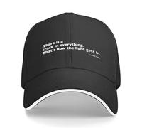YUWTTDG Cotton Baseball Cap There is a Crack in Everything. That’s How The Light gets in. Leonard Cohen Men's Big Size Mens Women's Classic Adjustable