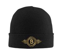 YUWTTDG Knitted Beanie Hats Crypto Currency Traders Gold Coin Winter Fashion for Men and Women Cap Warm Stretchy Soft Holiday or Birthday Gifts