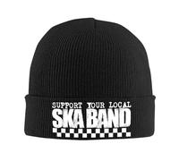 YUWTTDG Knitted Beanie Hats Custom Ska Band Bonnet Fashion Men Women Unisex Adult Jamaica Music Warm Winter Caps Stretchy Soft Holiday or Birthday Gifts