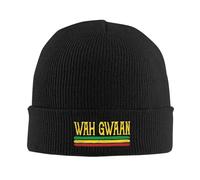YUWTTDG Knitted Beanie Hats Funny Jamaica Jamaican Colors Rasta Reggae Autumn Winter Baggy Cap Female Male Hip Hop Warm Stretchy Soft Holiday or Birthday Gifts