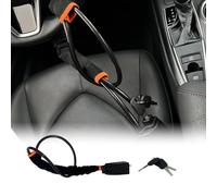 YUWUTF Anti-Theft Steering Wheel Lock,Heavy Duty Device Car Security Lock, Portable Universal Anti-Theft Security Device with 3 Keys Fit for Car SUV Auto Jeep Pickup Truck Van(Black)