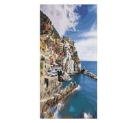 YUXBVKRS Cinque Terre Scenery Print Beach Towel Large Lightweight Soft Absorbent Bath Towel for Men Women Girls Travel Sports Shower Sand Free Towels 160x80cm