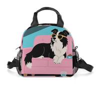 YUXBVKRS Dogs Funny Pets Lunch Bag for Women & Men, Insulated Lunch Box with Shoulder Strap Portable Leakproof Cooler Tote Bag for Work, Picnic,Travel