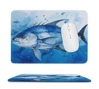 YUXBVKRS Mouse Pad with Stitched Edge, Rubber Small Mouse Mat, Cchef Pizza Printing, 7.9"x9.4" Inches, Waterproof & Portable for Office, Gaming, Study