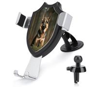 YUXBVKRS Phone Holders for Your Car Stable Grip, Universal German Shepherd Printed Phone Stand Adjustable Car Phone Mount for Dashboard & Windscreen & Air Vent with Strong Suction Cup